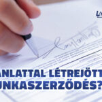 Ajánlattal létrejött munkaszerződés?