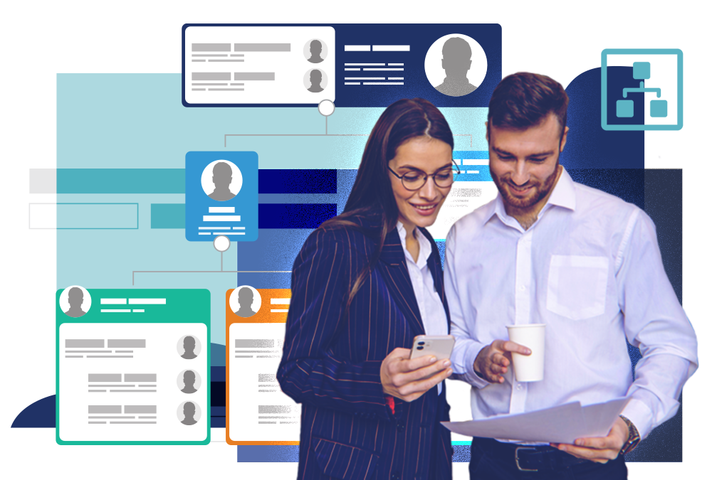 Web-based corporate hierarchy module